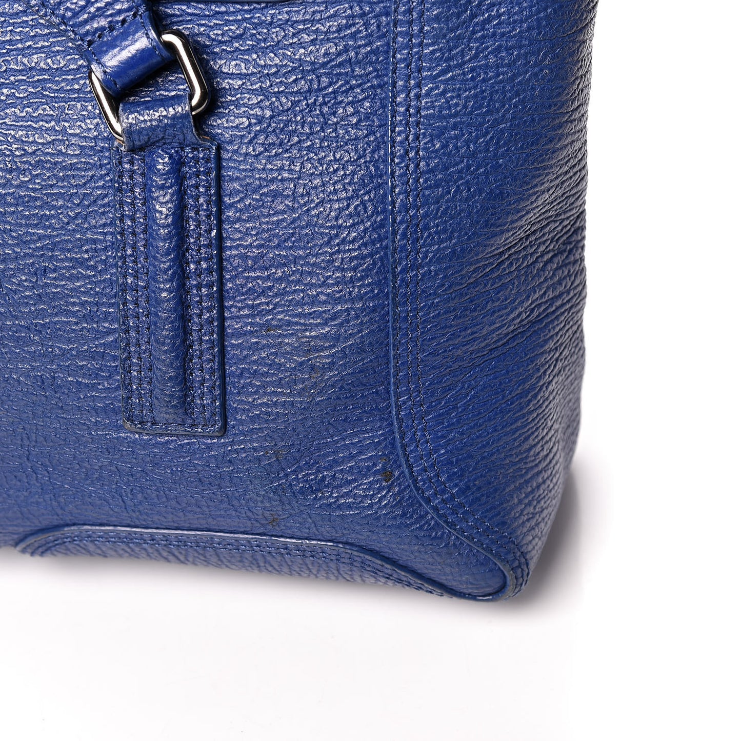 3.1 Textured Calfskin Large Pashli Satchel Cobalt