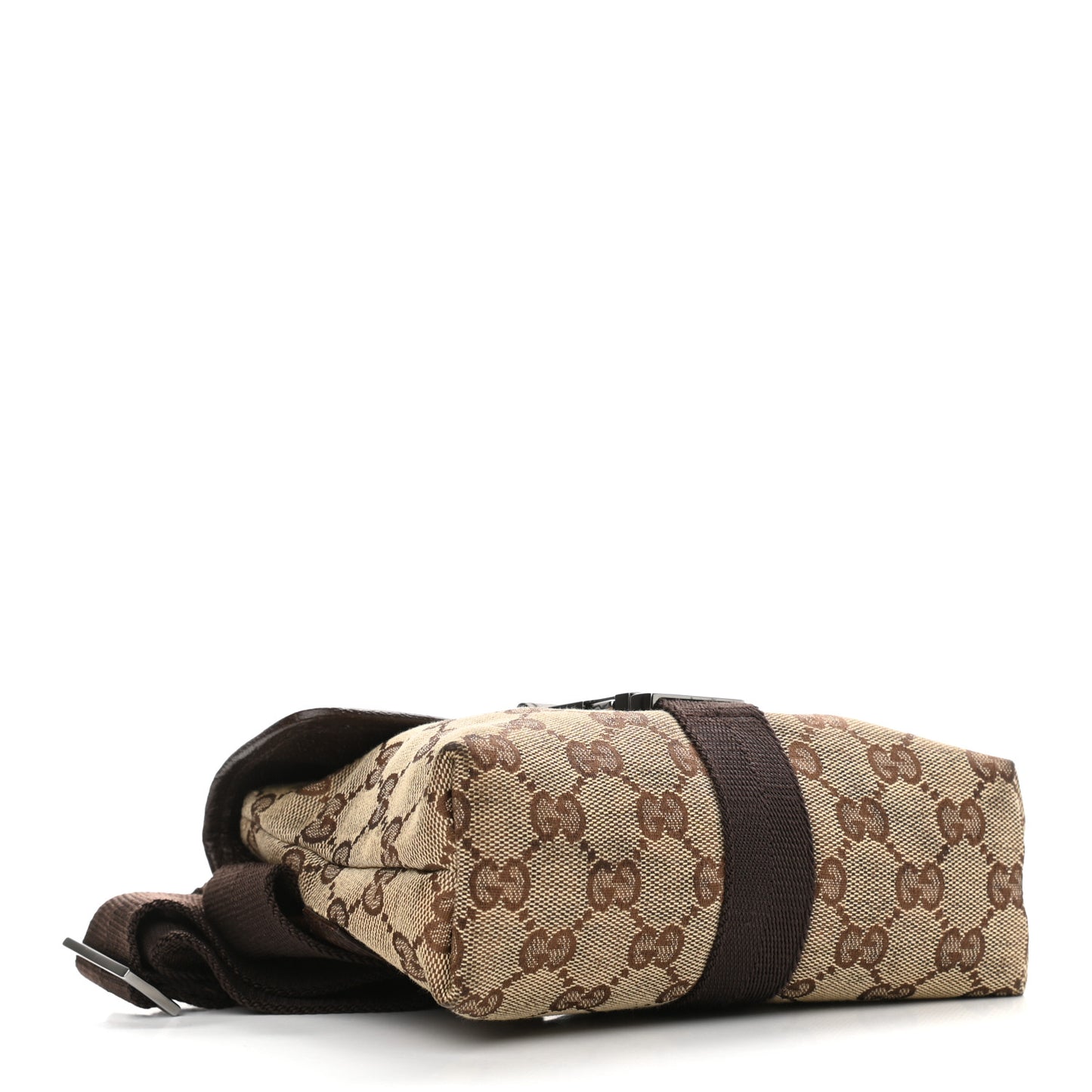 Monogram Waist Pouch Bag Dark Brown
