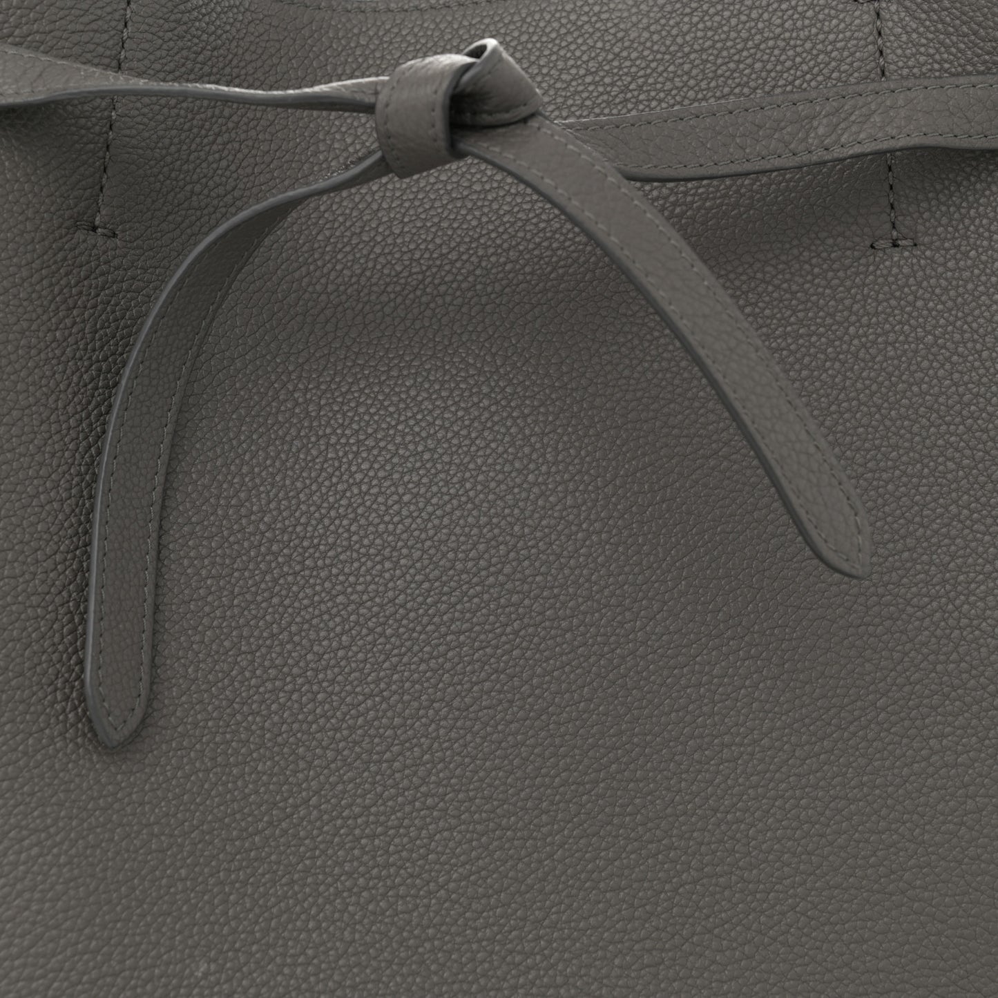 Soft Grained Calfskin Small Belt Cabas Phantom Medium Grey