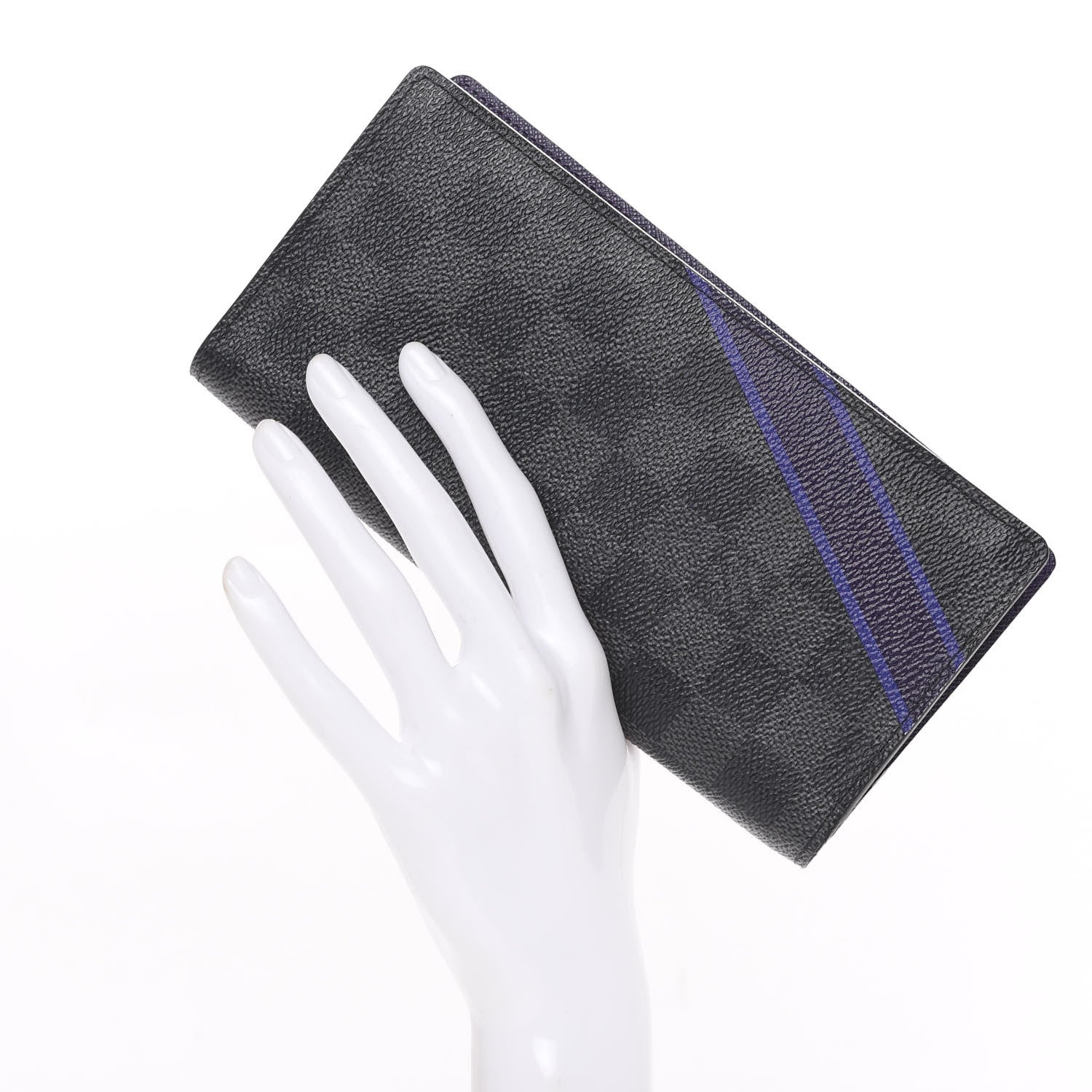 Louis Vuitton Damier Graphite My LV Heritage Brazza Wallet Raisin Violet 2 of 7