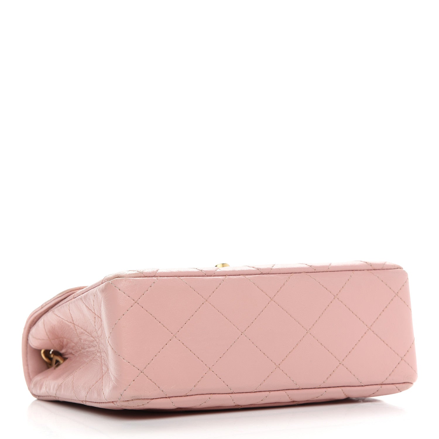 Chanel Lambskin Quilted Mini Square Flap Pink 3 of 11