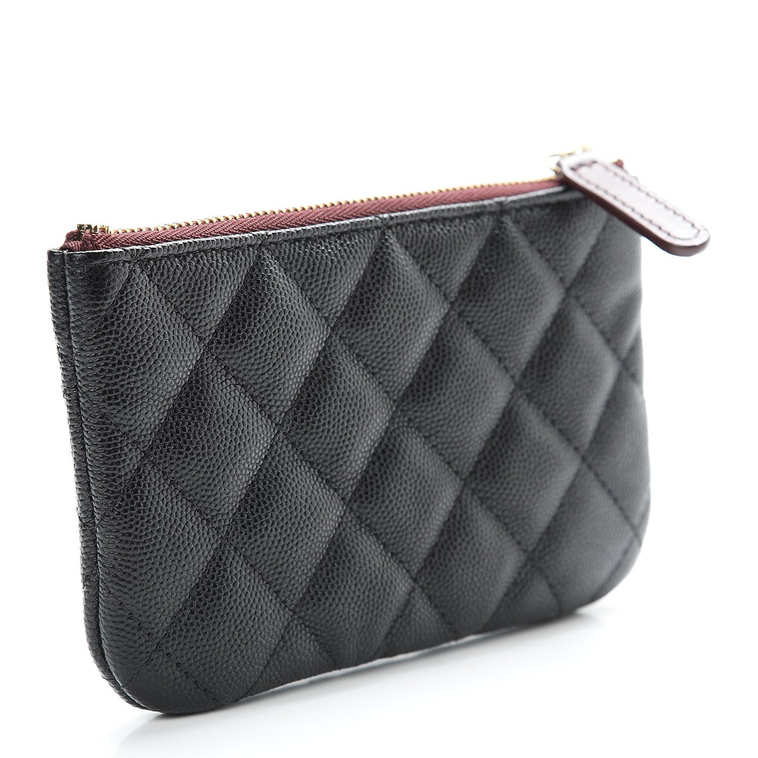 Chanel Caviar Quilted Small Cosmetic Case Black 3 of 8