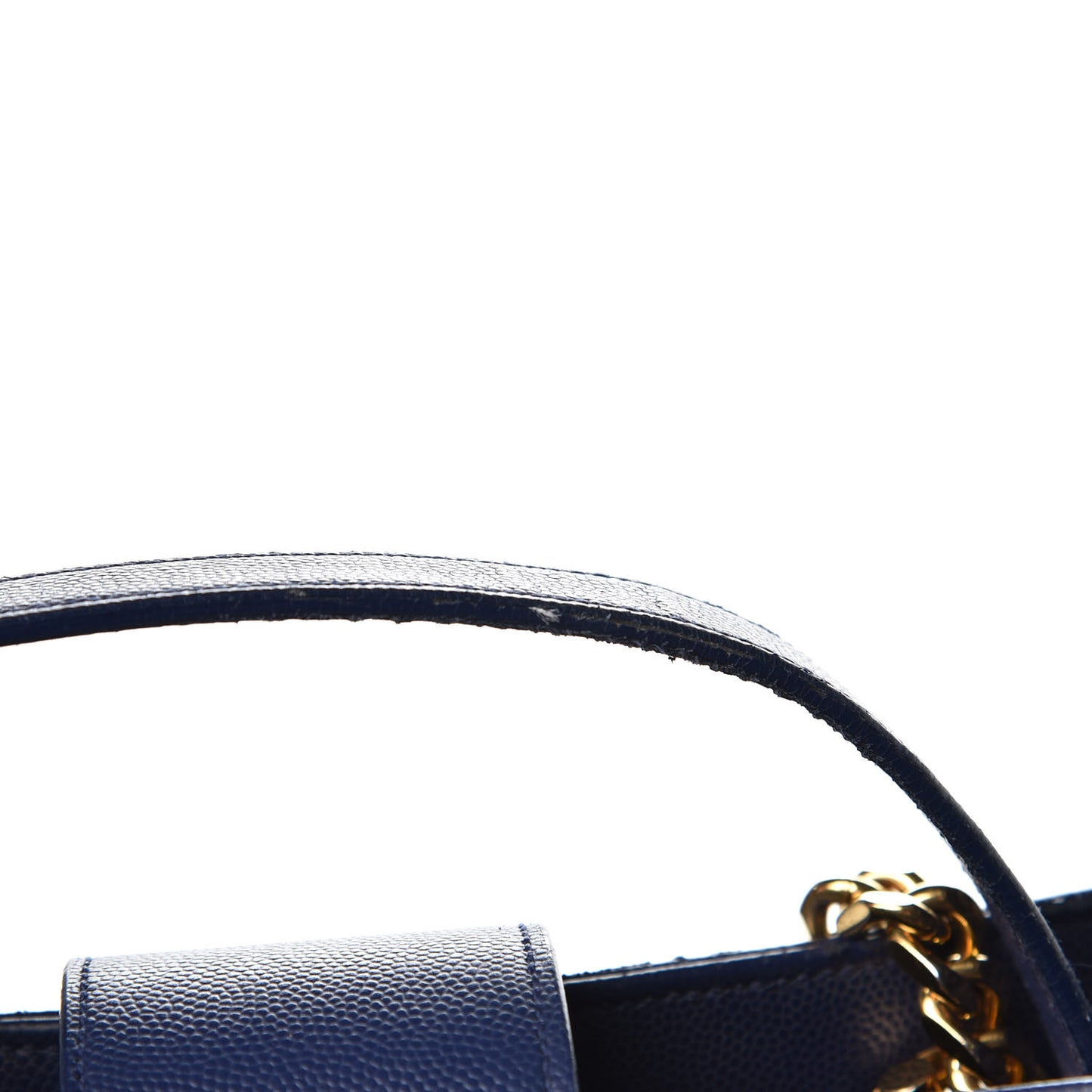 Grain De Poudre Matelasse Chevron Monogram Shopping Bag Deep Marine