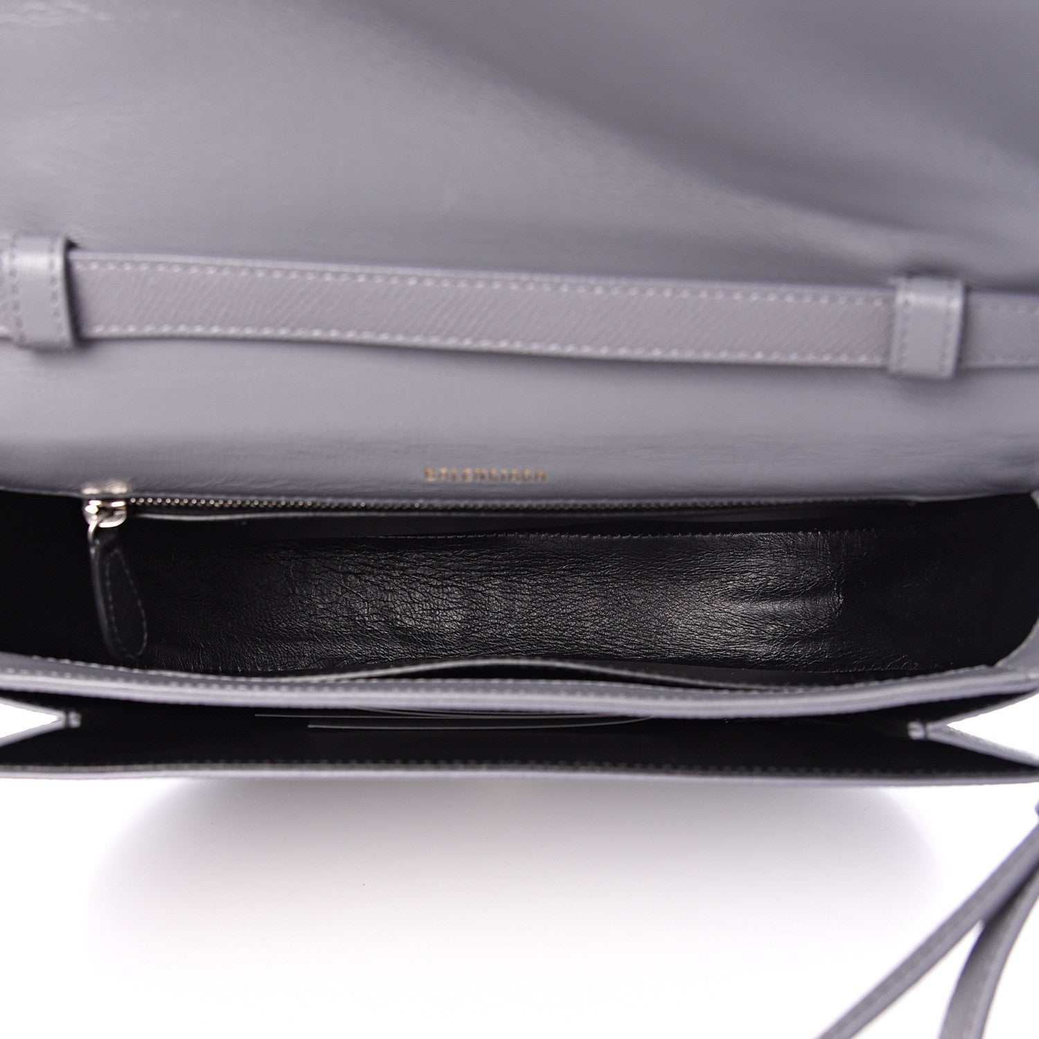 Balenciaga Signature Grained Calfskin Logo S Ville Day Bag Gris Perle Fonce White 4 of 13