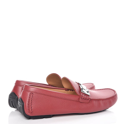 Louis Vuitton Calfskin Racetrack Moccasin Loafers 8 Rouge 4 of 9