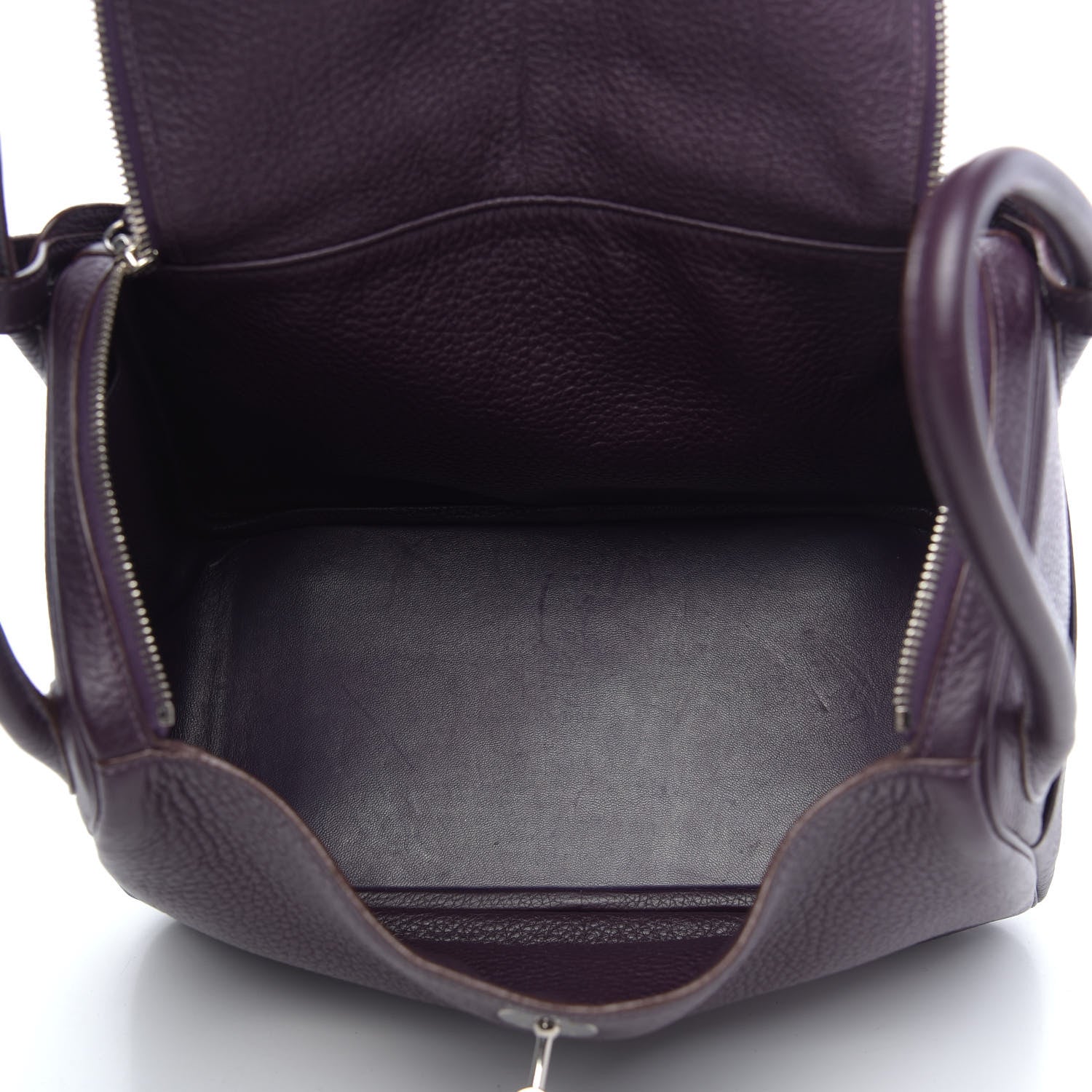 Hermes Taurillon Clemence Lindy 30 Raisin 5 of 11