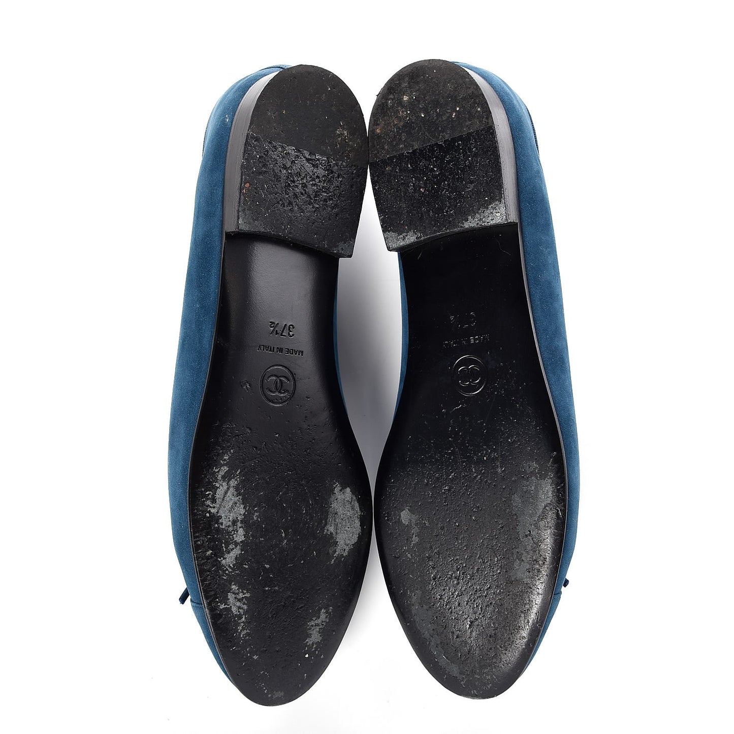 Suede Cap Toe CC Ballerina Flats 37.5 Blue