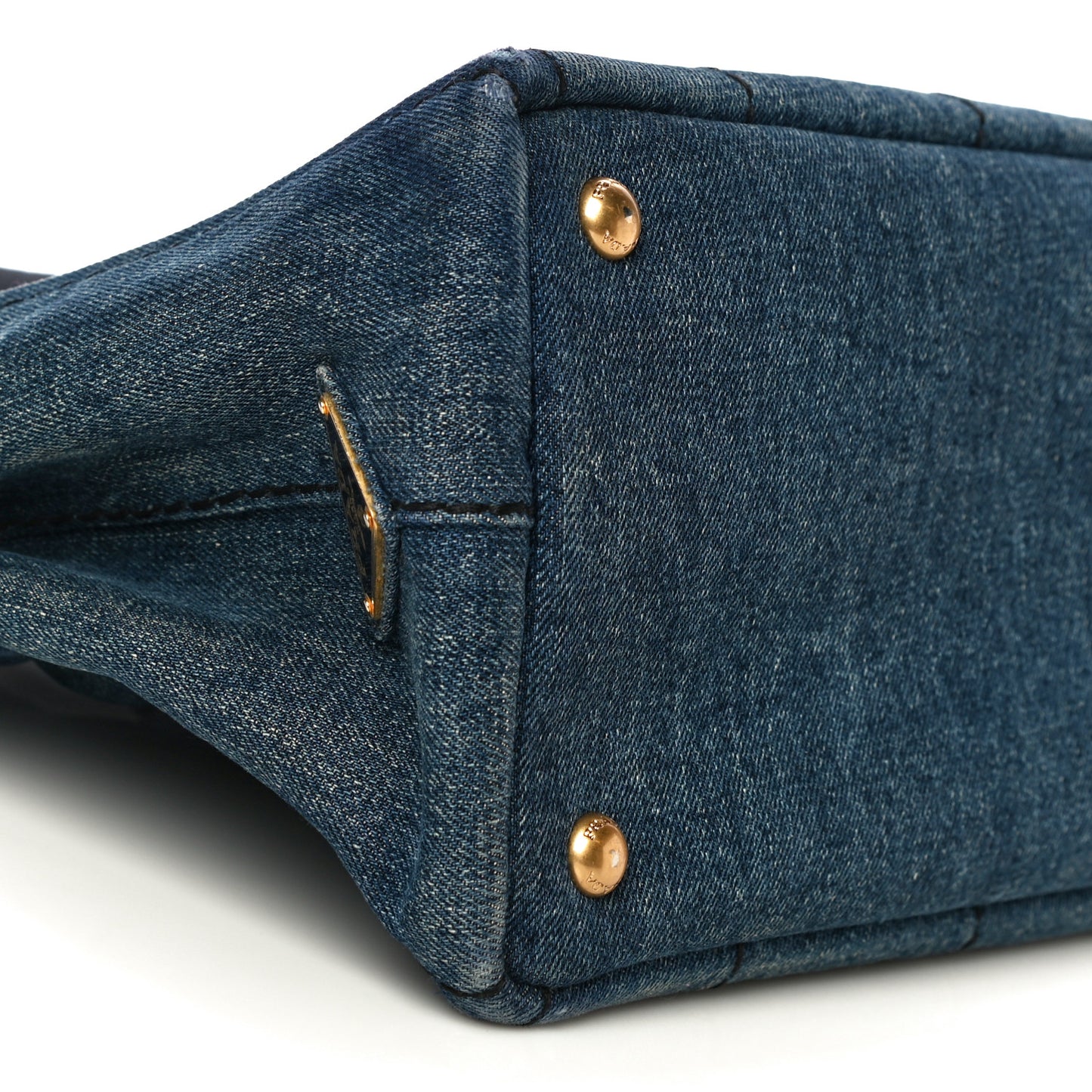 Denim Small Logo Tote Avio