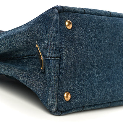 Prada Denim Small Logo Tote Avio 9 of 21