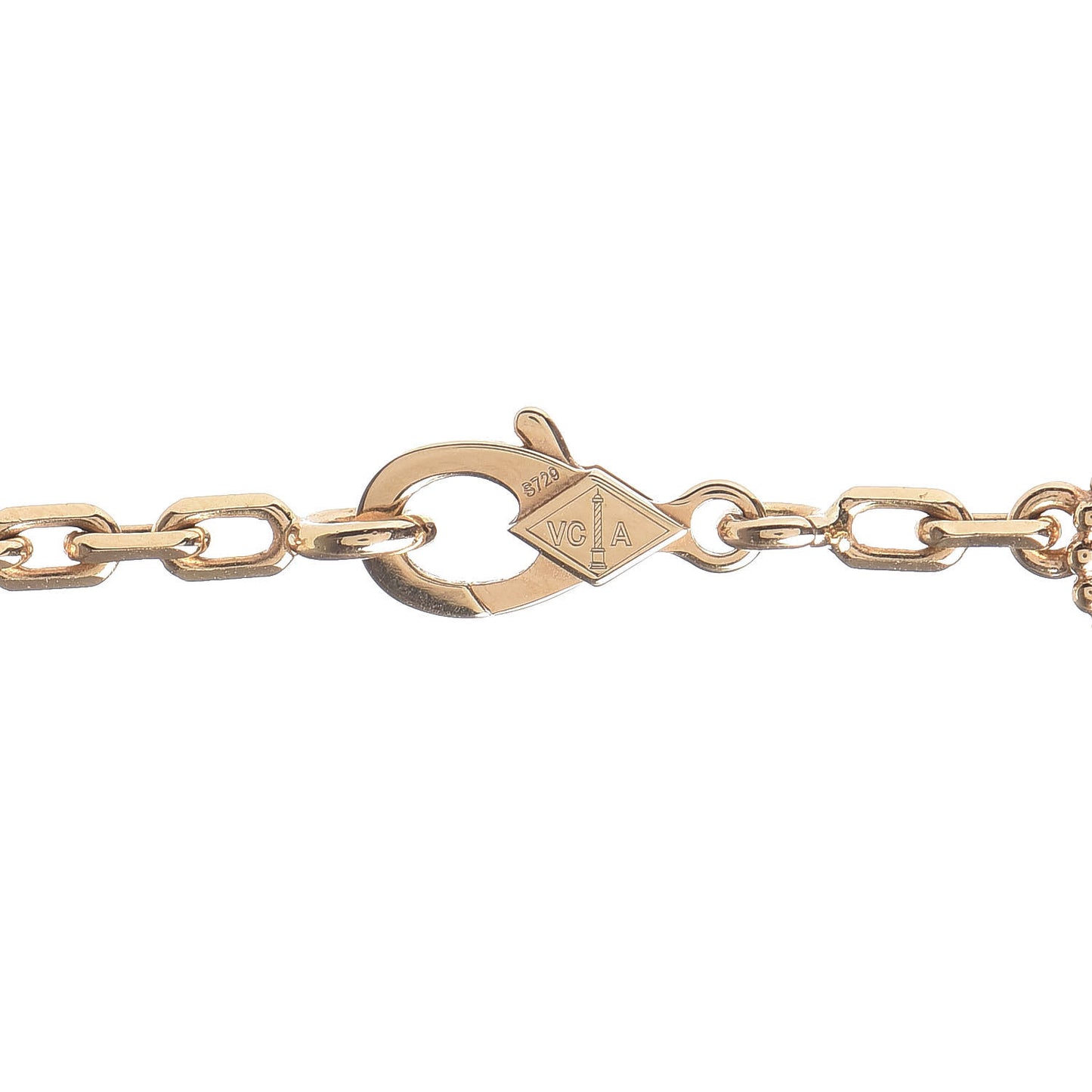 18K Yellow Gold 10 Motifs Vintage Alhambra Necklace
