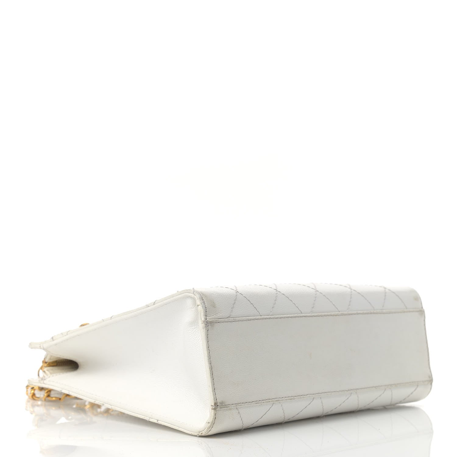 Chanel Caviar Stitched Shoulder Bag White 4 of 27