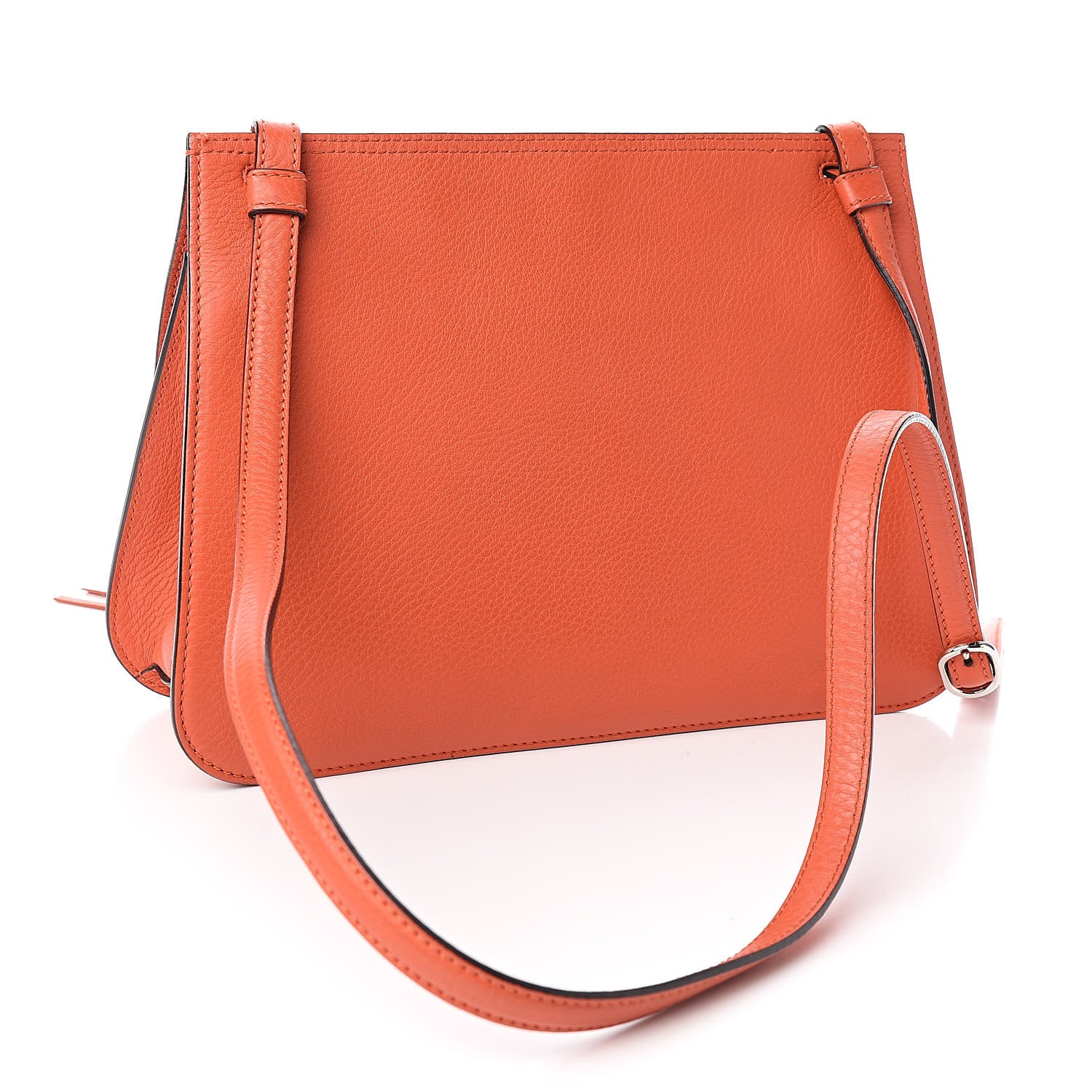 Gucci Cellarius Calfskin Medium Bamboo Daily Flap Shoulder Bag New Dark Orange 3 of 10