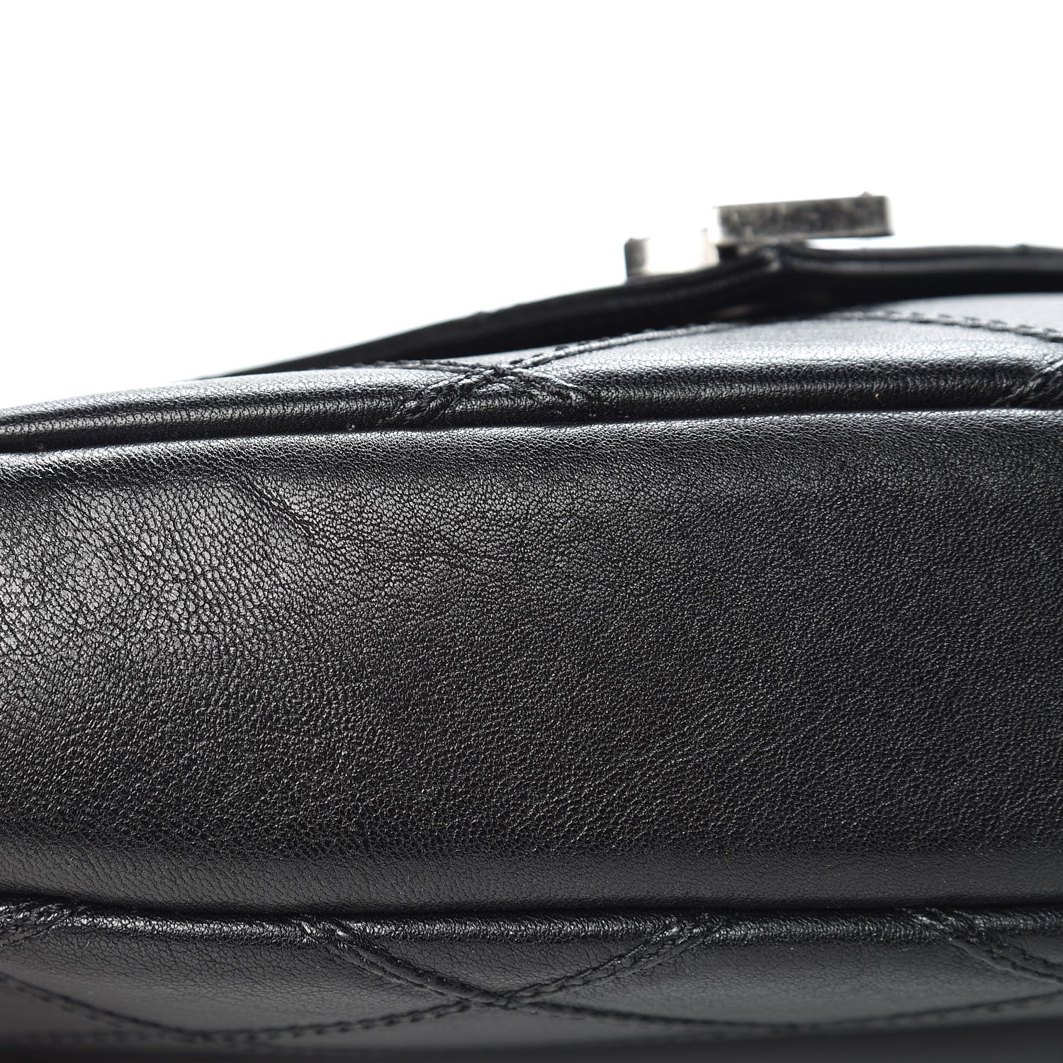 Saint Laurent Calfskin Matelasse Diamond Quilted Monogram Medium College Bag Black 11 of 11