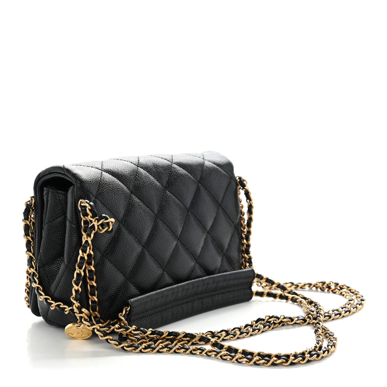 Chanel Caviar Quilted Mini Never Ending Chain Flap Black 3 of 11