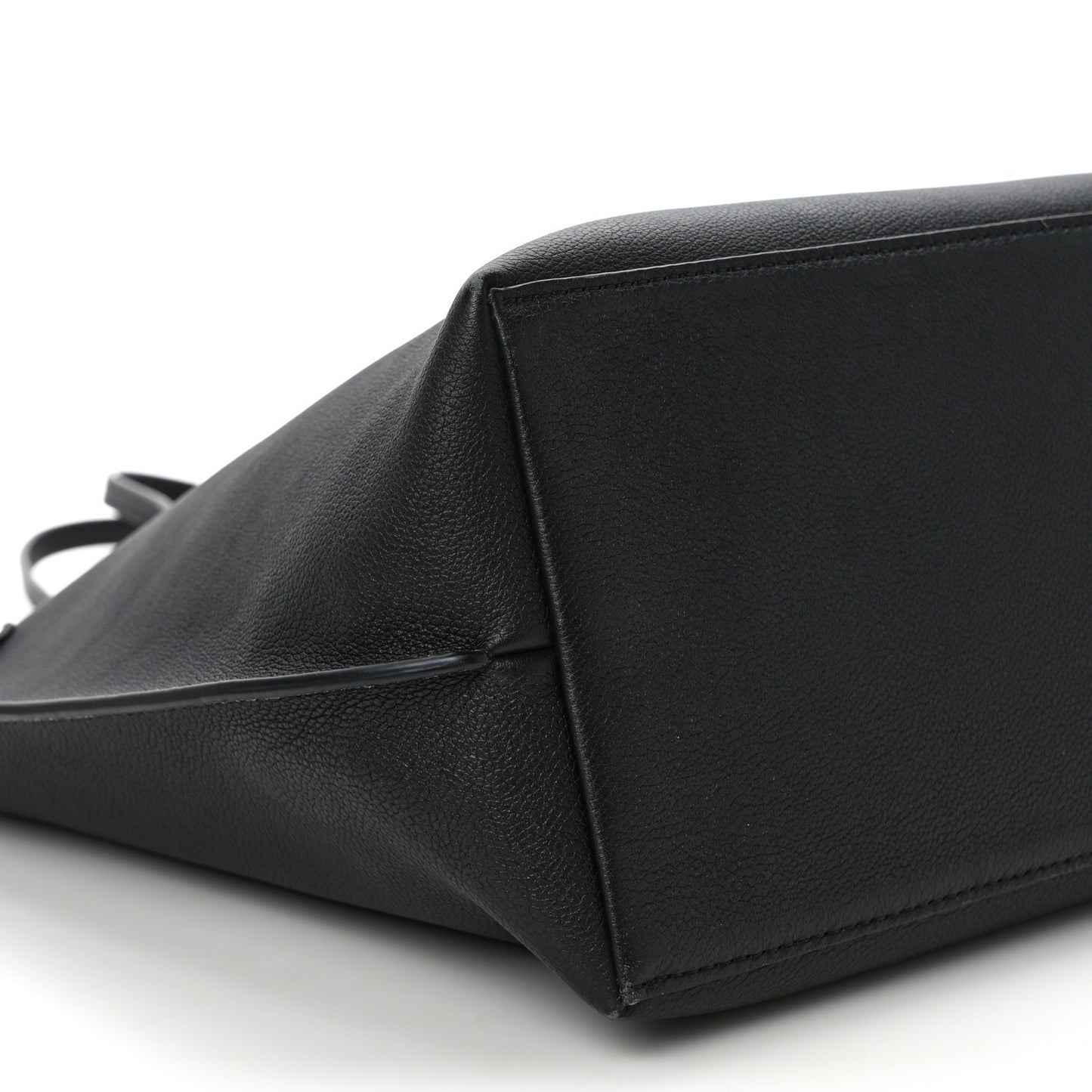 Calfskin Lockme Go Tote Black