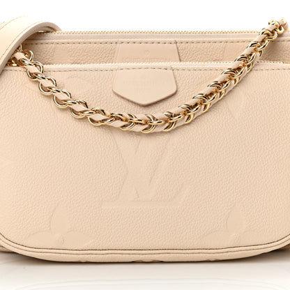 Louis Vuitton Empreinte Monogram Giant Multi Pochette Accessories Cream 8 of 18