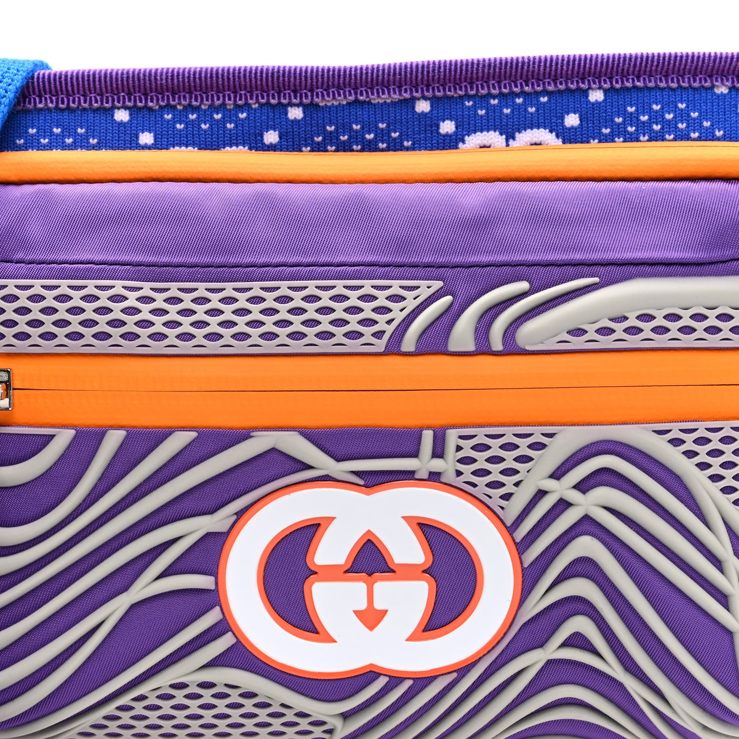 Jersey GG Monogram All Over Sporty Belt Bag Grey White Multicolor