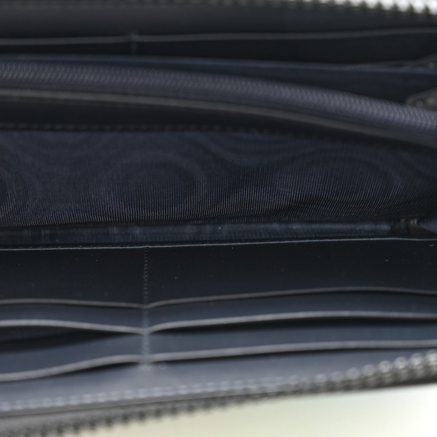 GG Supreme Monogram Blooms Zip Around Wallet Blue