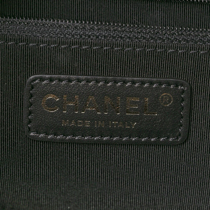 Chanel Lambskin Quilted Drawstring Backpack Black 7 of 11