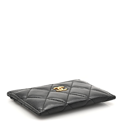 Chanel Lambskin Quilted Card Holder Black 4 of 12
