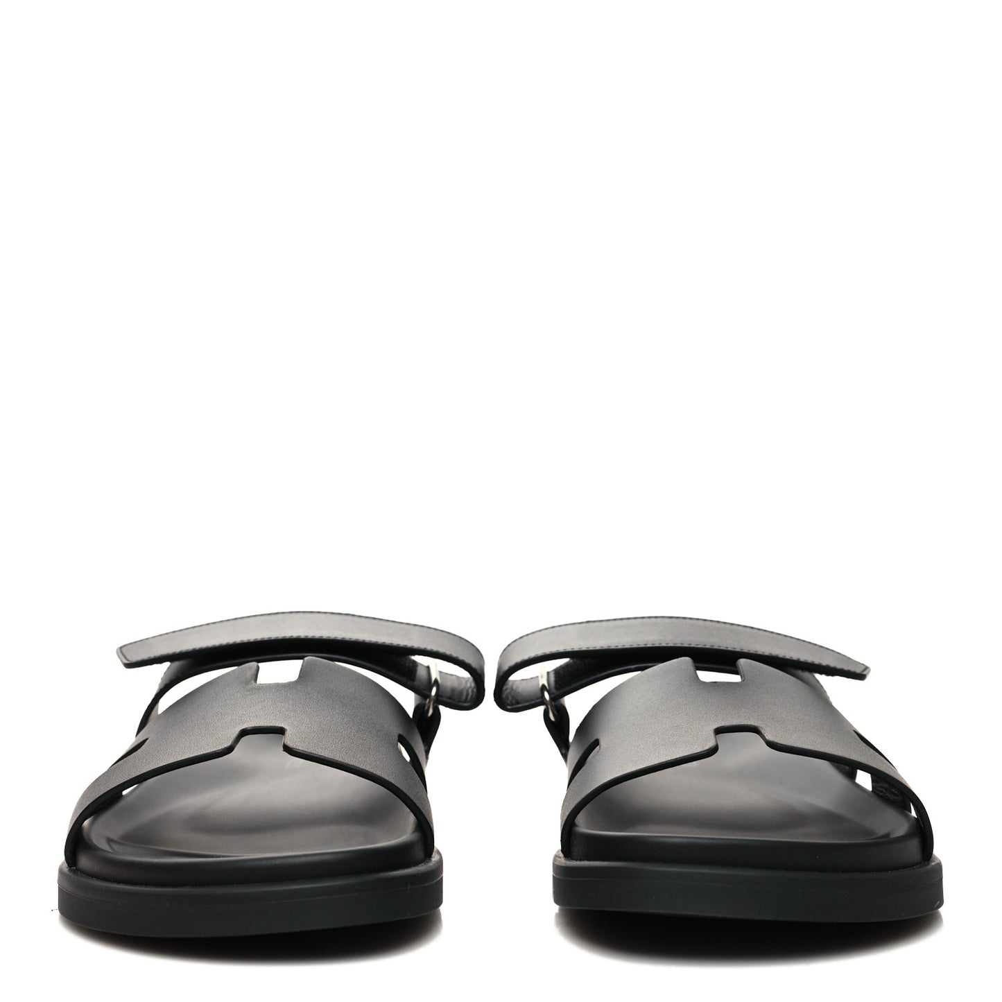 Calfskin Chypre Sandals 39.5 Black