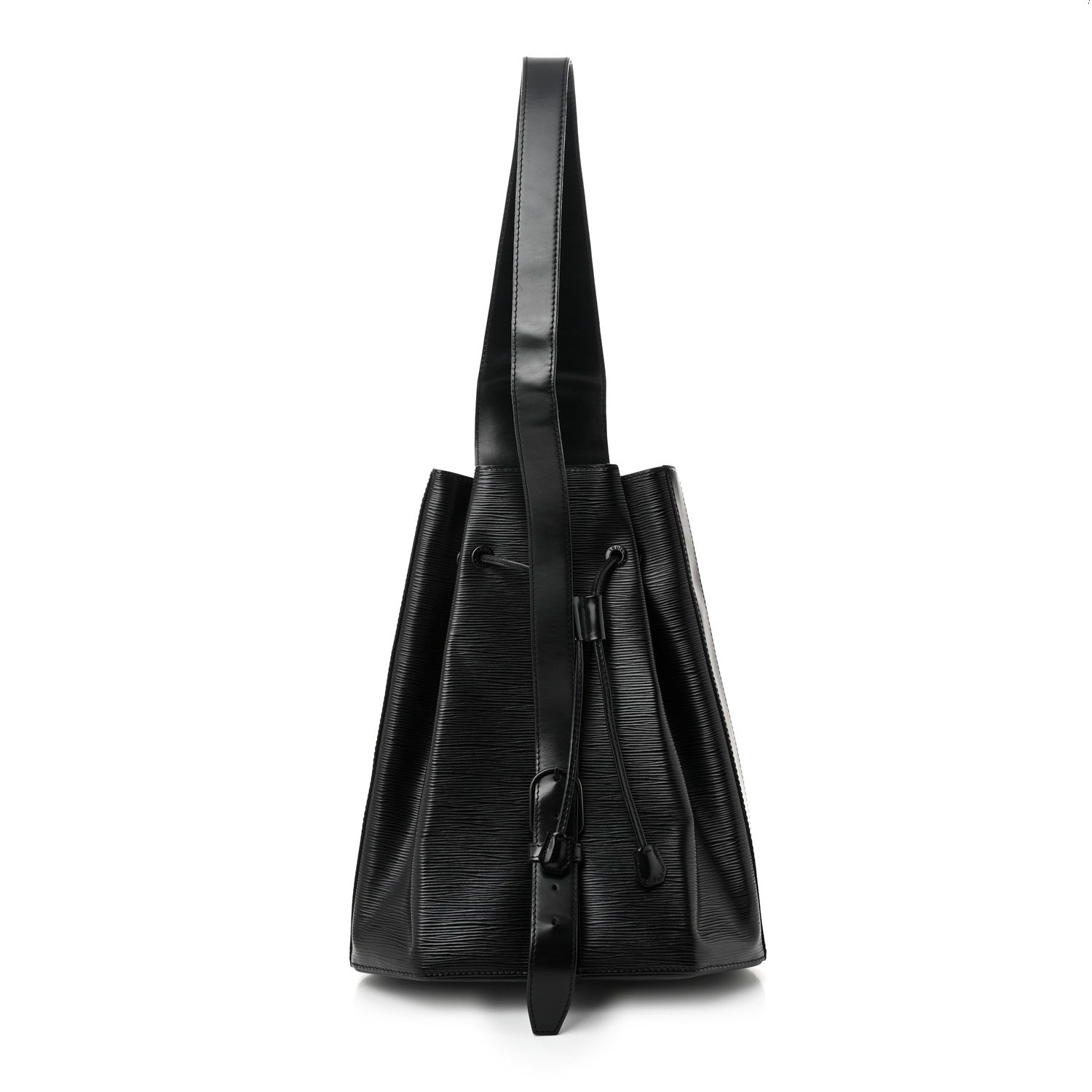 Louis Vuitton Epi Sac a Dos Drawstring Bag Black 1 of 9