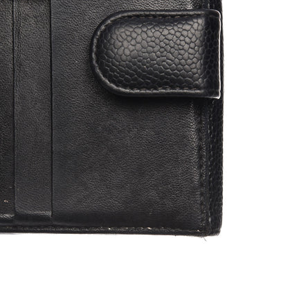 Chanel Caviar Timeless CC Compact French Wallet Black 10 of 16