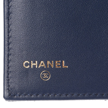Chanel Caviar Quilted Medium Flap Wallet Dark Blue 6 of 8