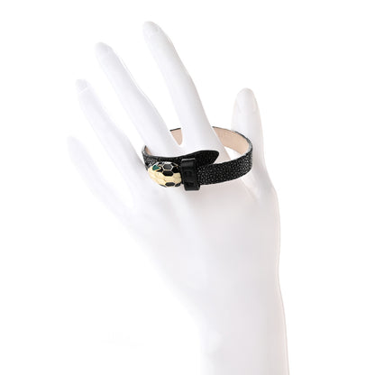 Bulgari Galuchat Serpenti Forever Bracelet S Black 2 of 8