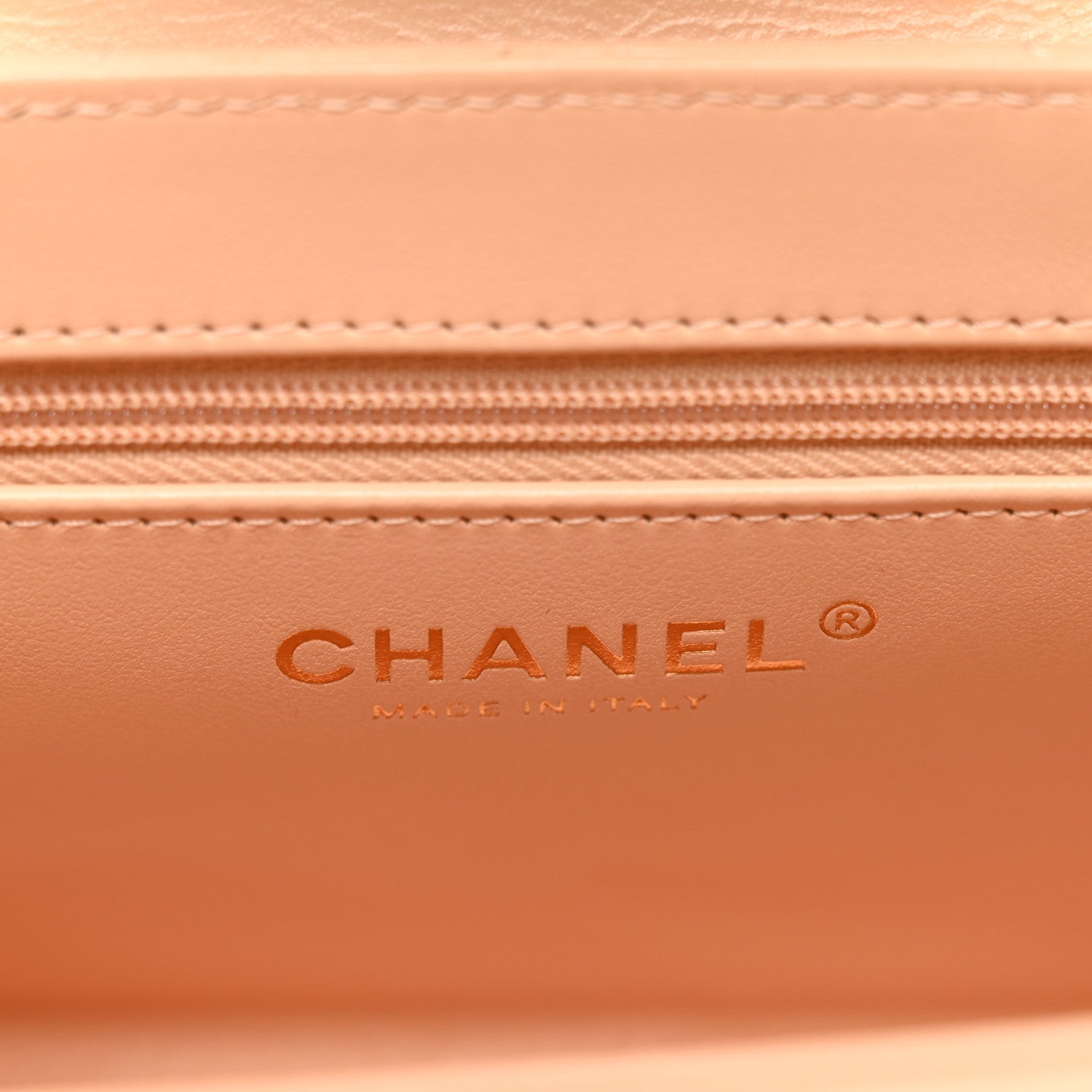 Chanel Shiny Aged Calfskin Quilted Nano Kelly Shopper Beige 6 of 10