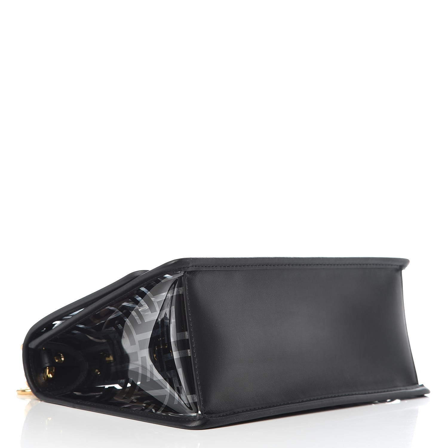 Fendi TPU FF Vitello Century F is Fendi Kan I Shoulder Bag Black 4 of 9