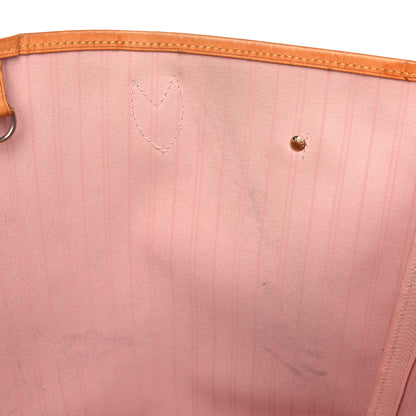 Louis Vuitton Damier Azur Neo Neverfull MM Rose Ballerine 8 of 16