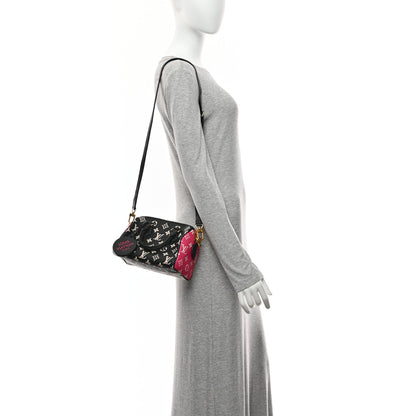 Louis Vuitton Empreinte Monogram Spring in the City Speedy Bandouliere 20 Black White Pink 2 of 9