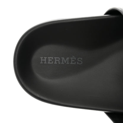 Hermes Calfskin Womens Chypre Sandals 36 Black 7 of 8