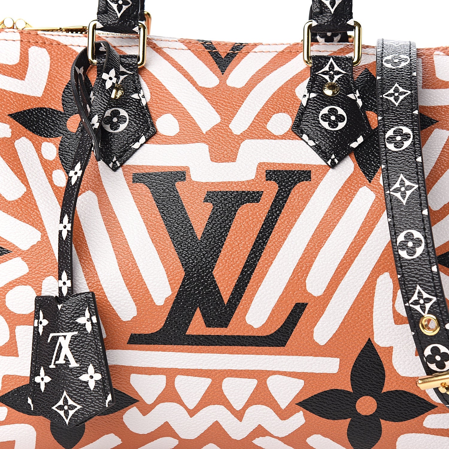 Louis Vuitton Monogram Giant Crafty Speedy Bandouliere 25 Creme Caramel 8 of 9