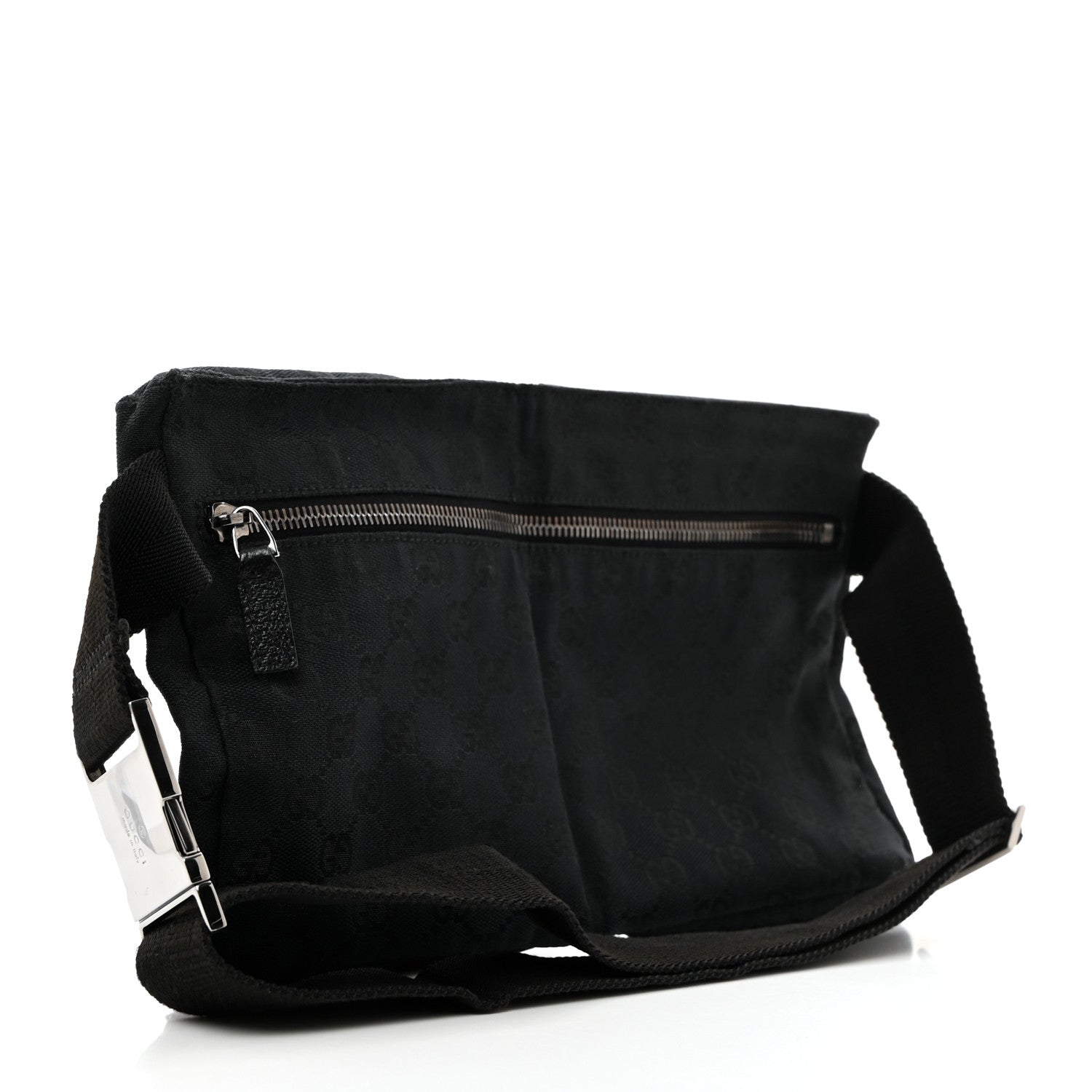Gucci GG Monogram Double Pocket Belt Bag Black 2 of 12