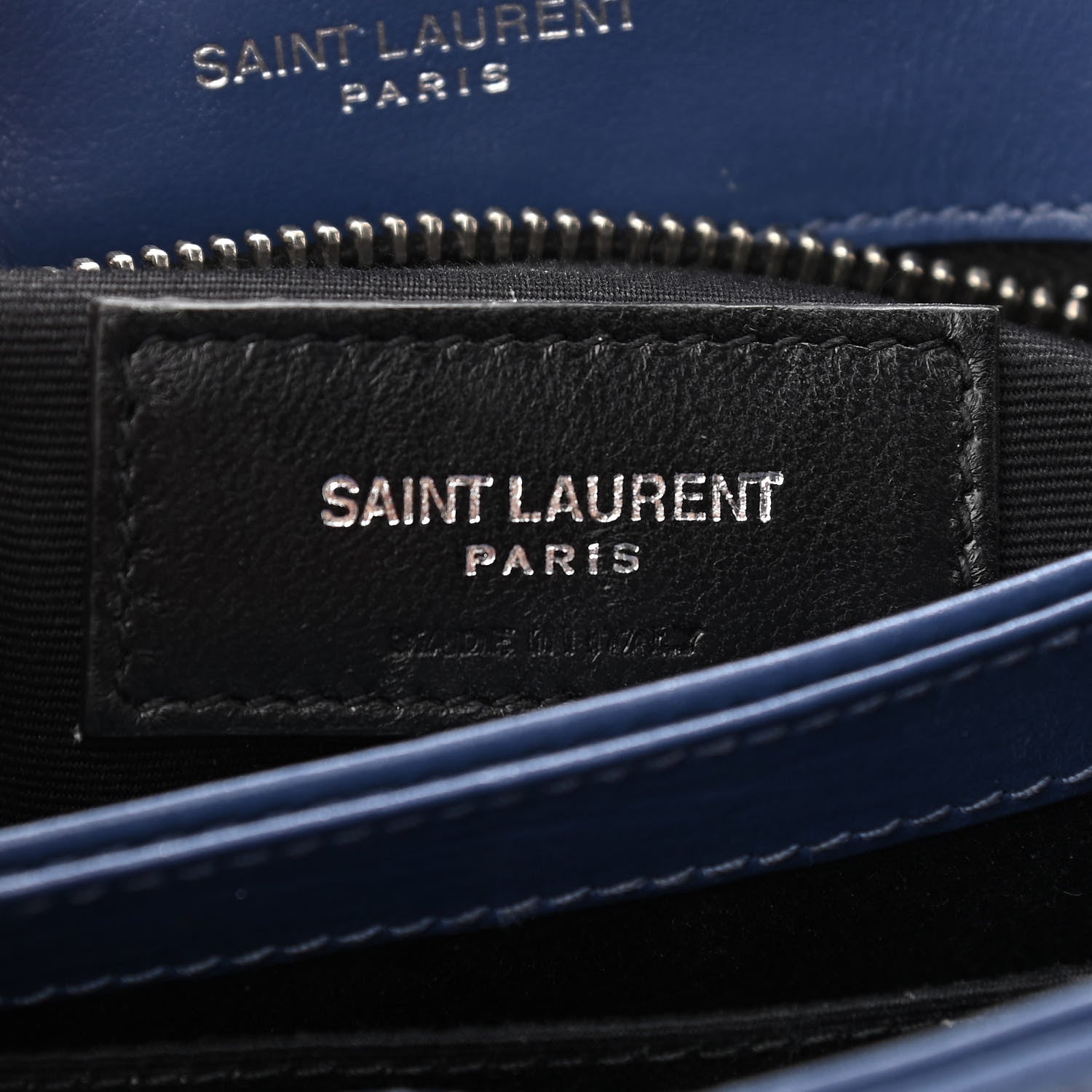 Saint Laurent Calfskin Y Quilted Monogram Toy Loulou Crossbody Bag New Cobalt 5 of 10