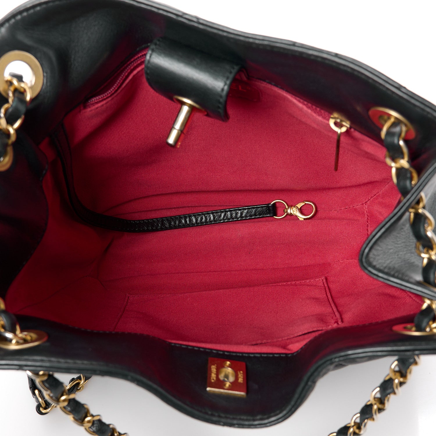 Chanel Shiny Lambskin Quilted Fashion Therapy Hobo Black 5 of 13