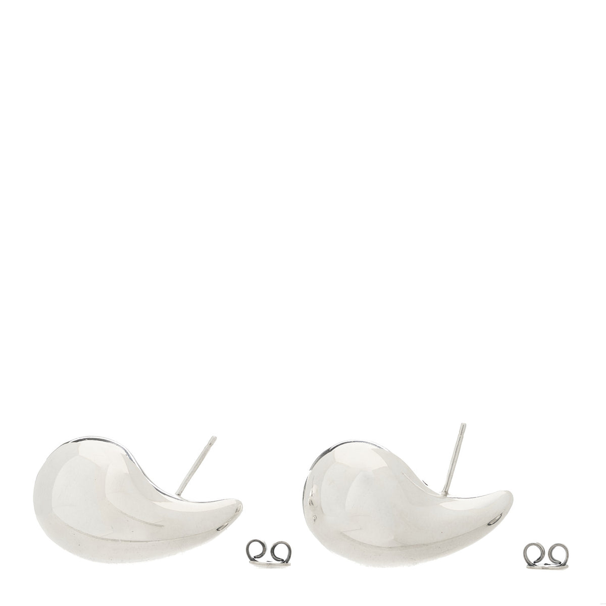 Bottega Veneta Sterling Silver Small Drop Earrings 3 of 5