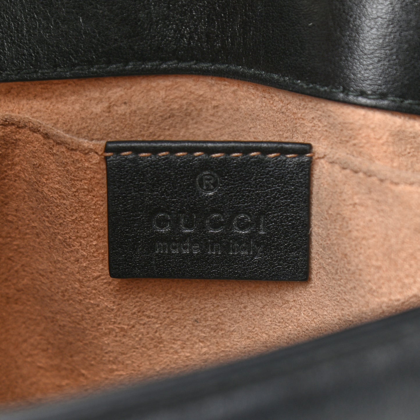 Calfskin Matelasse Mini GG Marmont Shoulder Bag Black