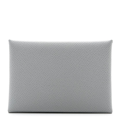 Hermes Epsom Calvi Duo Card Case Bleu Glacier 1 of 8