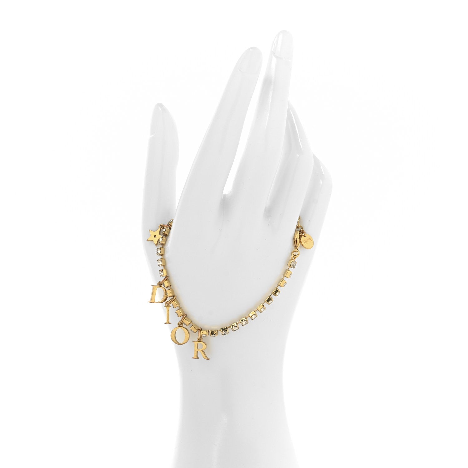 Christian Dior Metal Crystal Dio(r)evolution Star Bracelet Gold 2 of 5