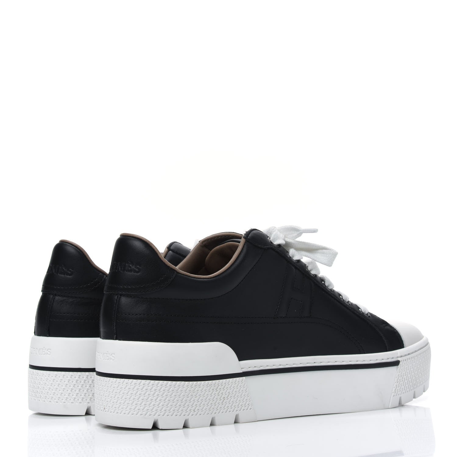 Hermes Calfskin Womens Voltage Sneakers 39 Black 3 of 9