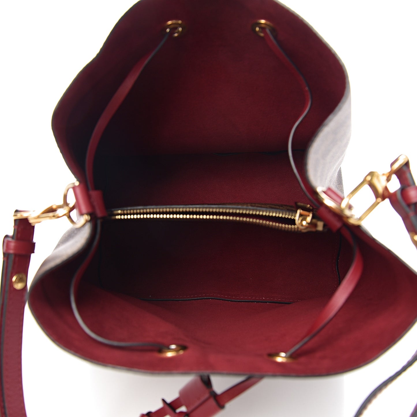 Damier Ebene Neonoe MM Cherry Berry