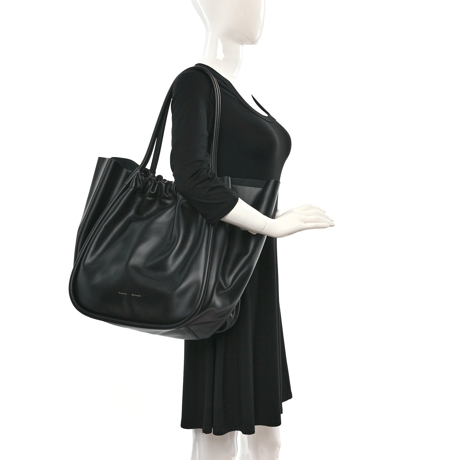 Proenza Schouler Calfskin XL Ruched Tote Black 2 of 9