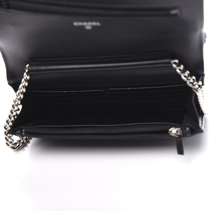 Chanel Caviar Quilted Boy Wallet On Chain WOC Black 4 of 13