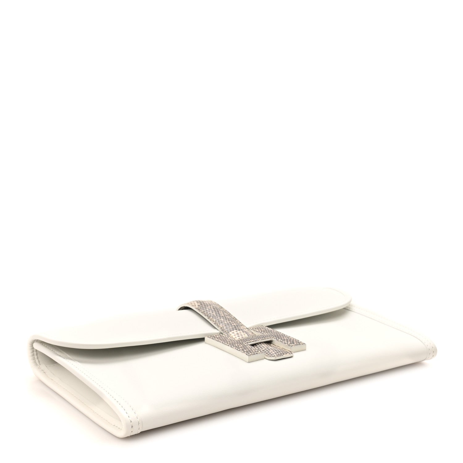Hermes Swift Lizard Jige Elan Touch 29 Clutch Nata Ombre 1835229