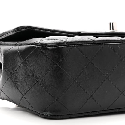 Chanel Lambskin Quilted Mini Rectangular Flap Black 9 of 12