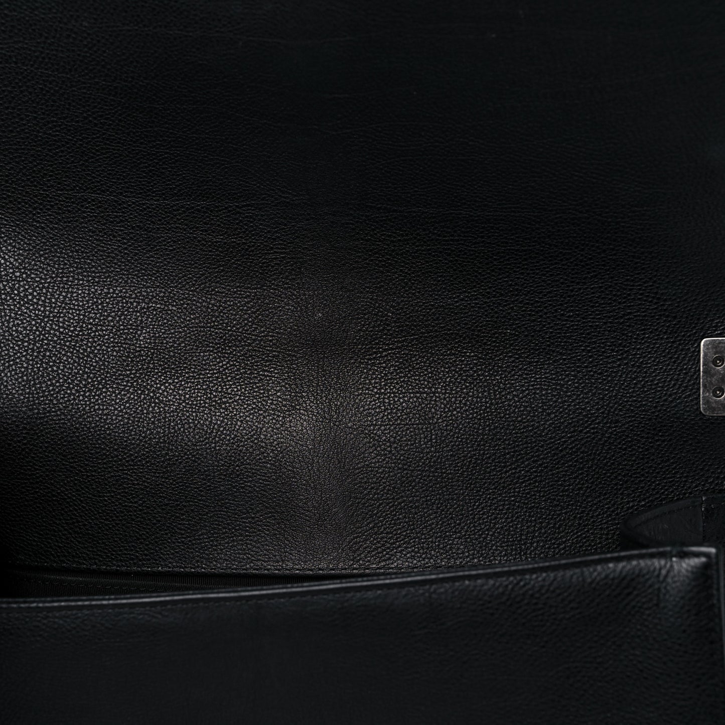 Calfskin Quilted Medium Boy Flap Black