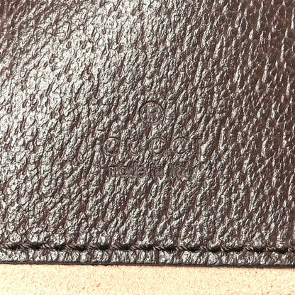 Gucci GG Supreme Monogram Textured Calfskin Web Mini Ophidia Half Moon Hobo Beige Ebony New Acero 6 of 9